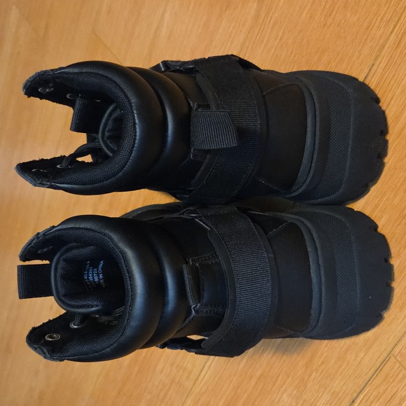 Asos Black Men's Lace Up Combat Hiking Boots UK 7/US 8 - Picture 2 of 6